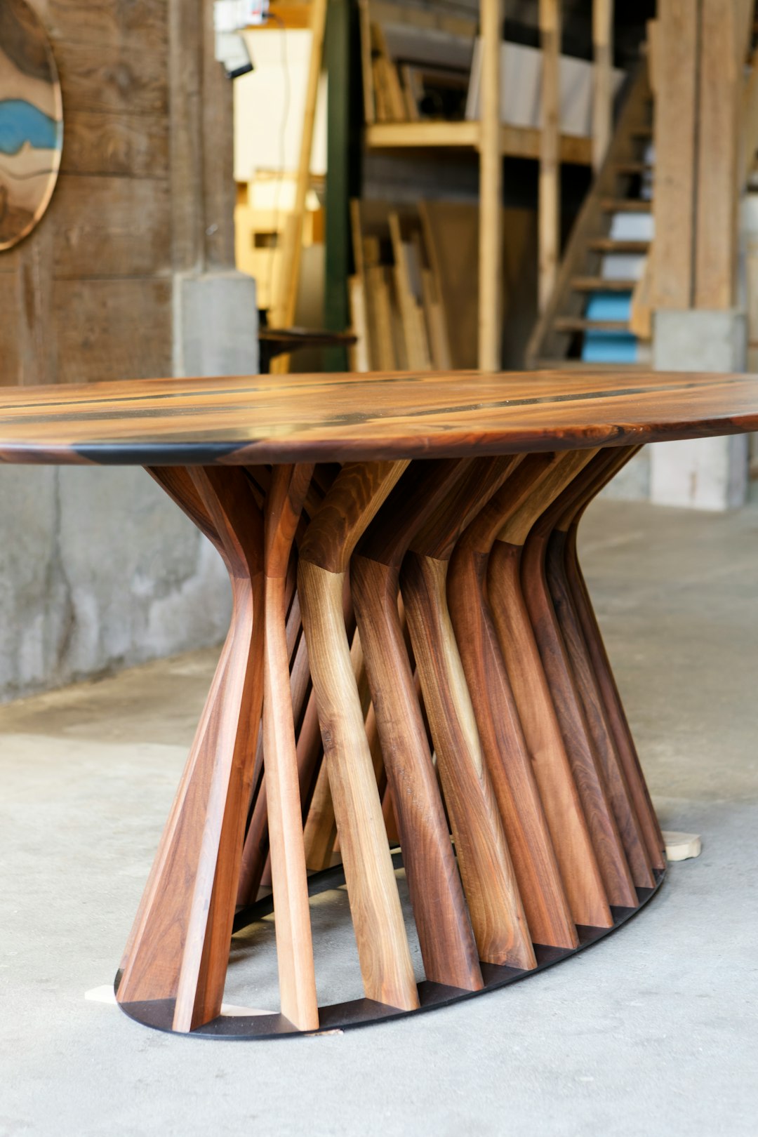 An elegant coffee table with books and decor items